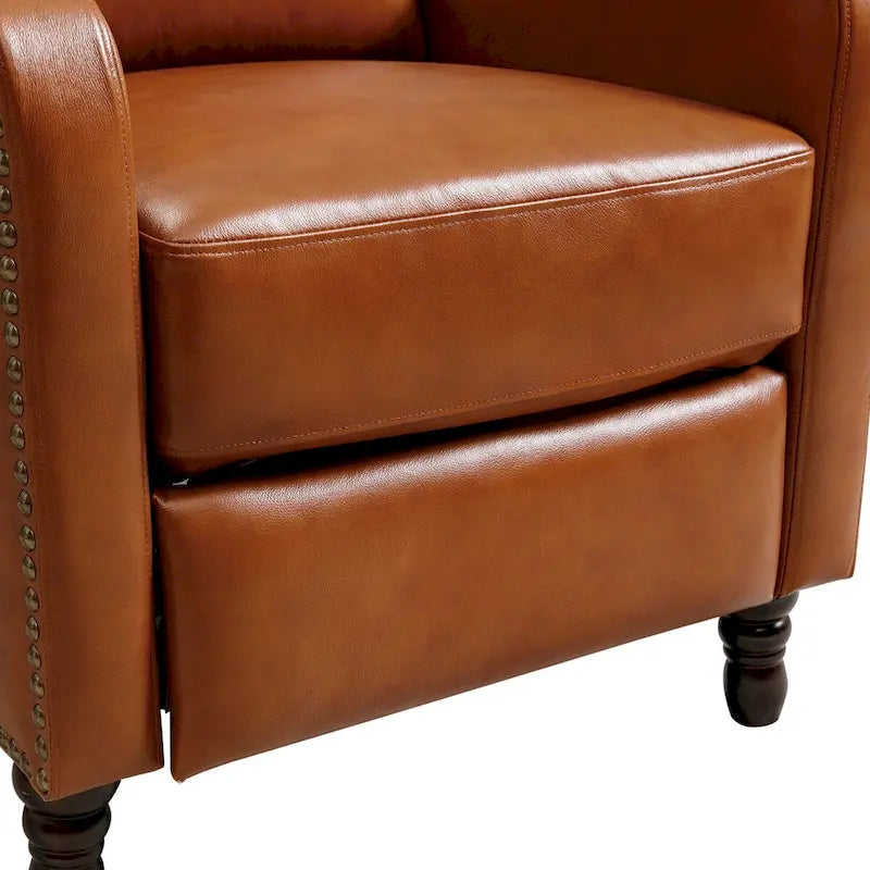 Fauteuil inclinable en cuir véritable pour le salon