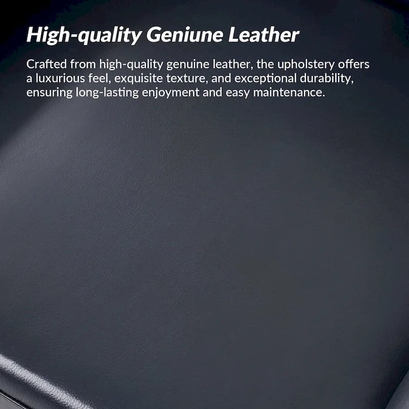 Fauteuil d'appoint traditionnel en cuir véritable Burt avec dossier à oreilles touffeté