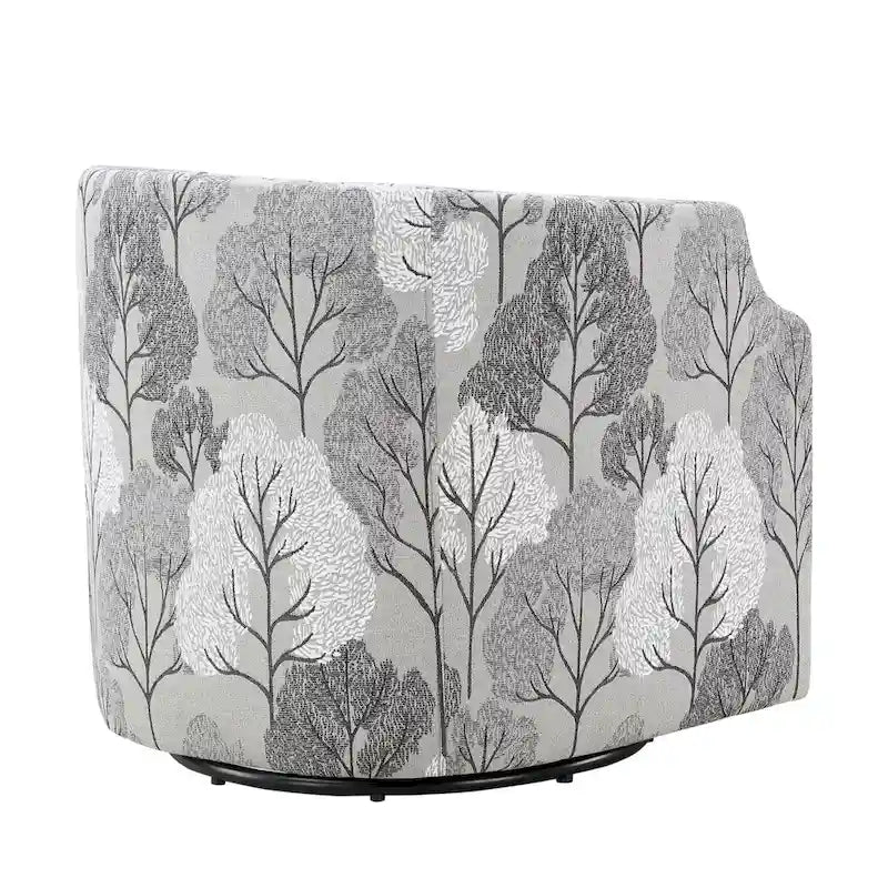 Fauteuil pivotant et inclinable de style tonneau