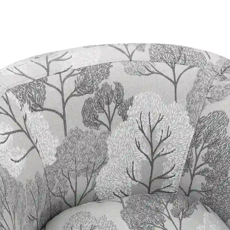 Fauteuil pivotant et inclinable de style tonneau