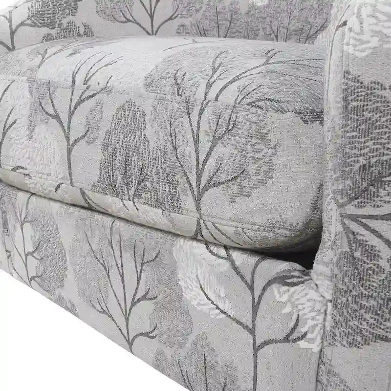 Fauteuil pivotant et inclinable de style tonneau