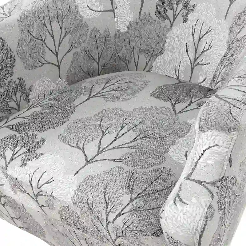 Fauteuil pivotant et inclinable de style tonneau