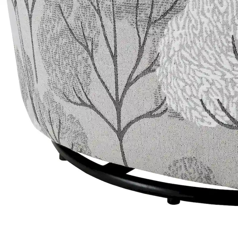 Fauteuil pivotant et inclinable de style tonneau