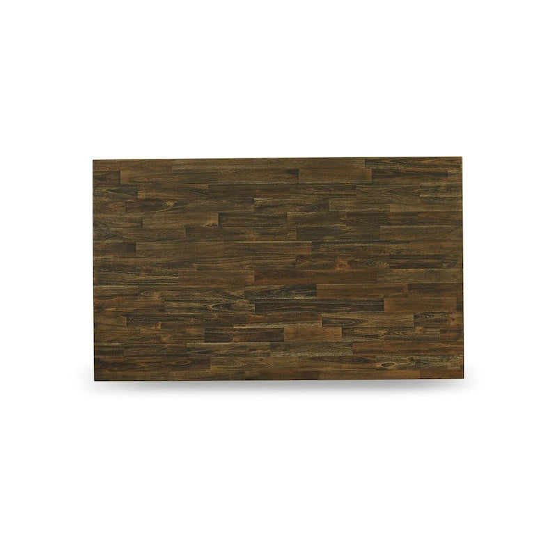 Ensemble de salle à manger East West Furniture – une table de salle à manger et des chaises de cuisine empilables – noir brossé (pièces et options d'assise)